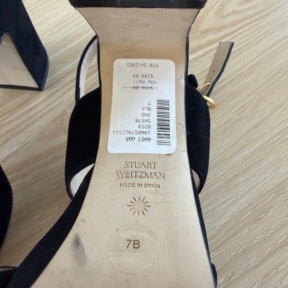 Stuart Weitzman Black Platform Heels - Picture 6 of 8
